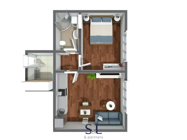 Prodej bytu 2+kk, Liberec, Šlikova, 45 m2