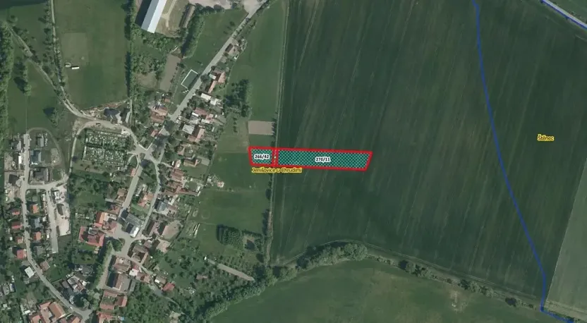 Prodej podílu pole, Jenišovice, 1083 m2