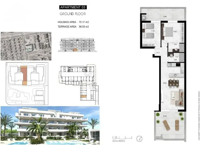Prodej bytu 3+kk, Orihuela Costa, Alicante, Španělsko, 77 m2