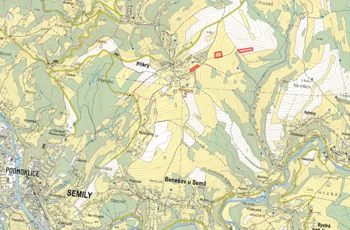 Prodej louky, Příkrý, 6638 m2