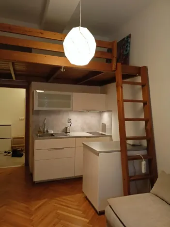 Pronájem bytu 1+kk, Praha - Podolí, Levá, 23 m2