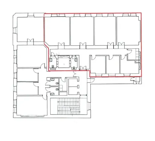 Pronájem kanceláře, Praha - Nové Město, Mezibranská, 164 m2