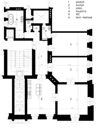Pronájem bytu 3+1, Praha - Vinohrady, Mánesova, 120 m2