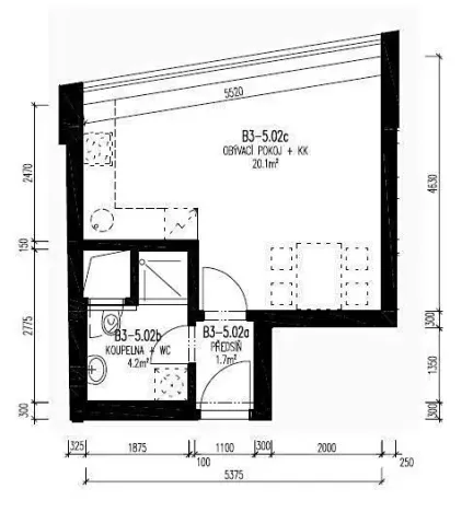 Pronájem bytu 1+kk, Brno, Vídeňská, 28 m2