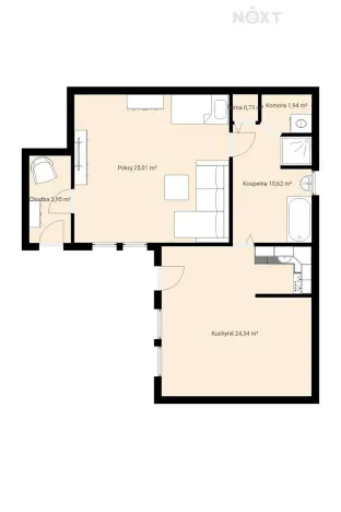 Prodej bytu 2+kk, České Budějovice, Plachého, 66 m2