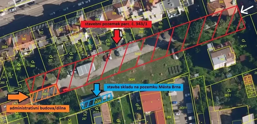 Prodej pozemku pro bydlení, Brno, Slepá, 2919 m2