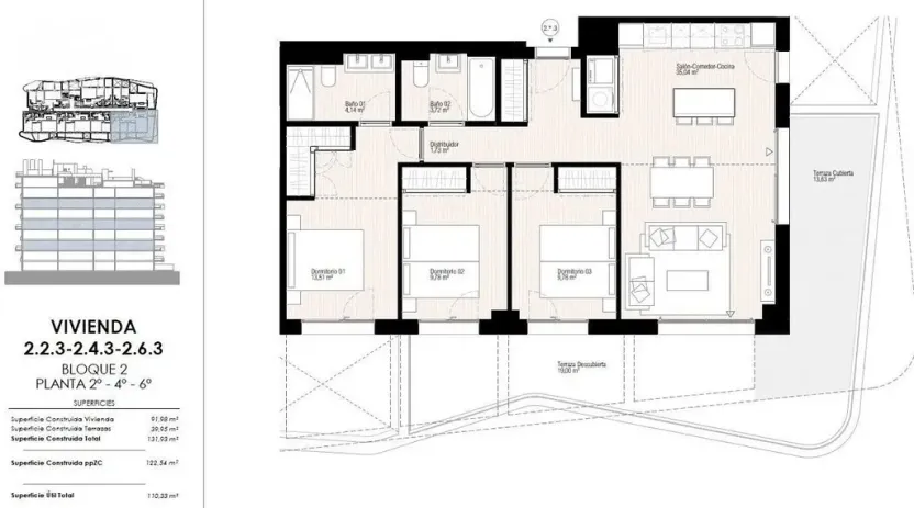 Prodej bytu 4+kk, Villajoyosa, Alicante, Španělsko, 122 m2