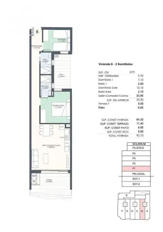 Prodej bytu 3+kk, Torrevieja, Alicante, Španělsko, 64 m2
