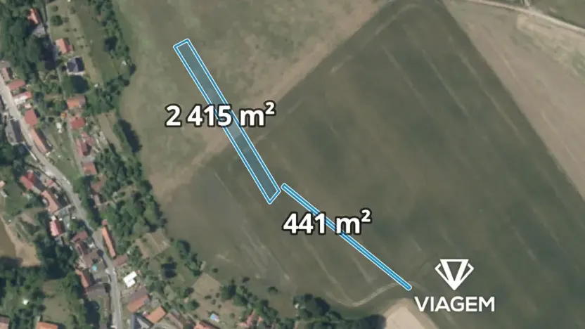 Prodej podílu pole, Církvice, 818 m2