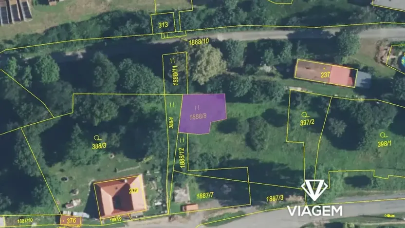 Prodej zahrady, Karle, 169 m2
