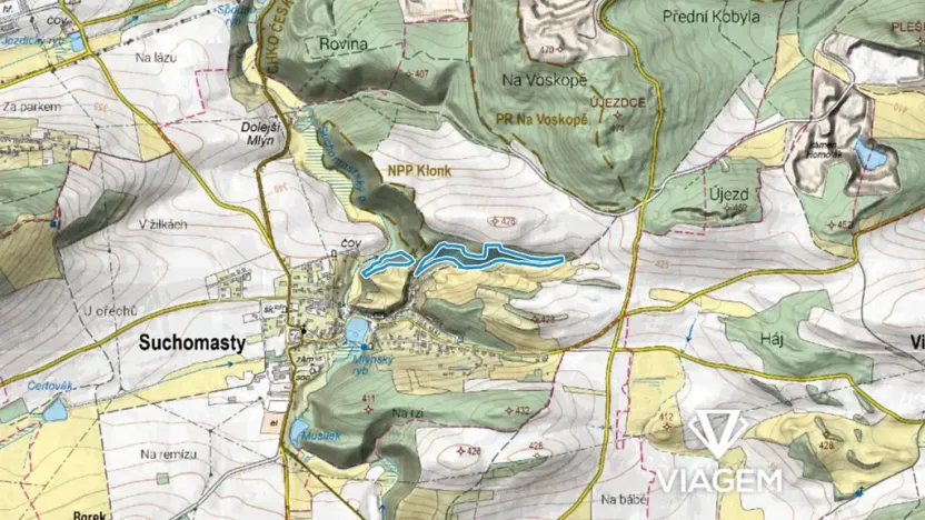 Prodej podílu lesa, Suchomasty, 4386 m2