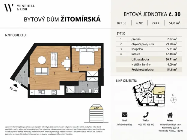 Pronájem apartmánu, Praha - Vršovice, Žitomírská, 58 m2
