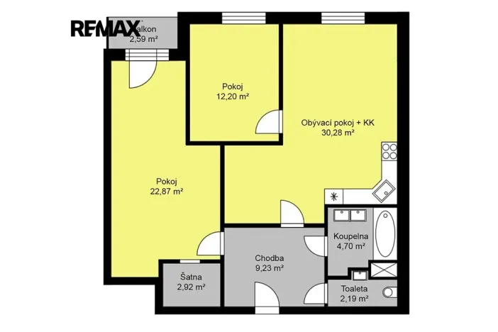 Pronájem bytu 3+kk, Poděbrady, Nerudova, 92 m2