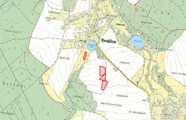 Prodej pole, Svojšice, 4801 m2