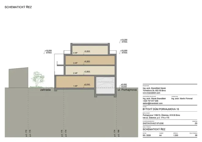Prodej rodinného domu, Brno, Porhajmova, 300 m2