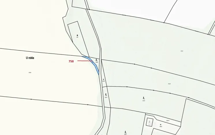 Dražba pozemku, Chlum, 126 m2