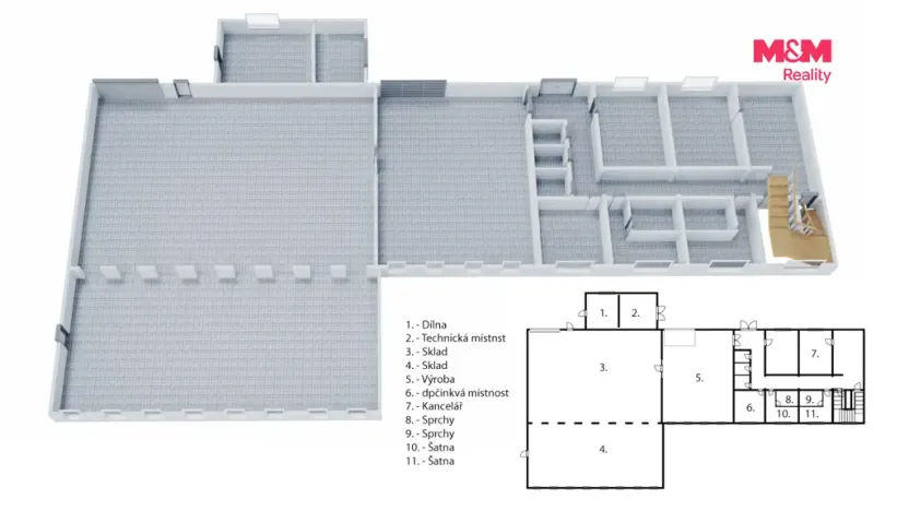 Prodej obchodního prostoru, Zbraslavice, 1381 m2
