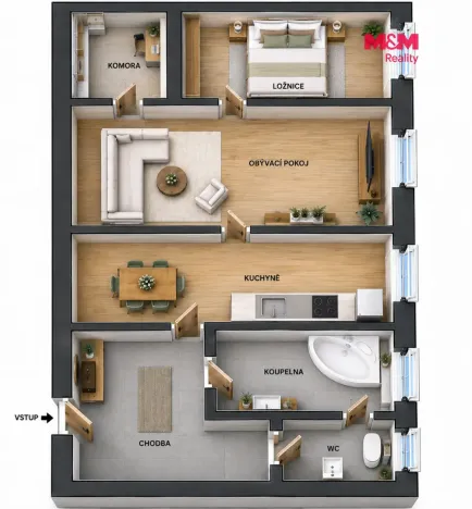 Prodej bytu 2+1, Jihlava, Havlíčkova, 69 m2