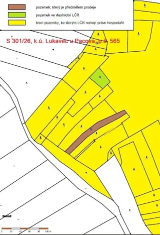 Prodej lesa, Lukavec, 1766 m2