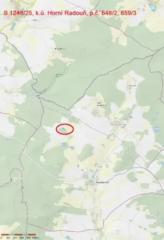 Prodej lesa, Horní Radouň, 4226 m2