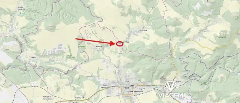 Prodej podílu zahrady, Česká Kamenice, 1586 m2