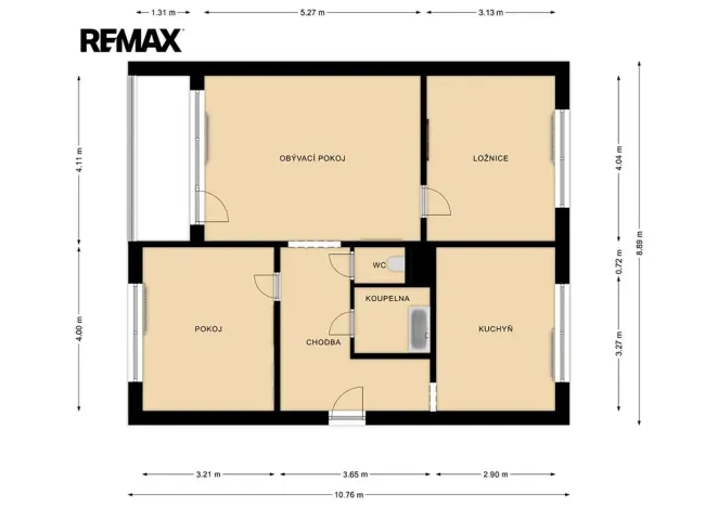 Prodej bytu 3+1, Česká Lípa, Červeného kříže, 72 m2