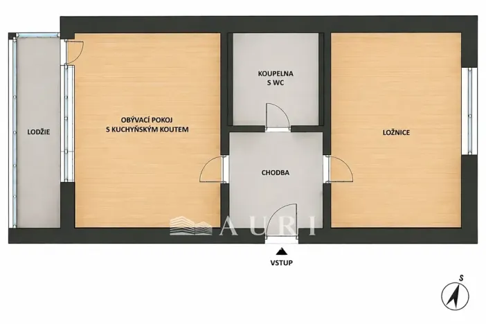 Prodej bytu 2+kk, Praha - Hlubočepy, Pražského, 45 m2