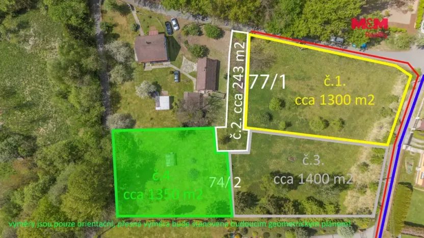 Prodej pozemku pro bydlení, Petrovice u Karviné - Prstná, 1350 m2