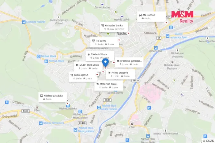 Prodej bytu 1+1, Náchod, Čechova, 32 m2