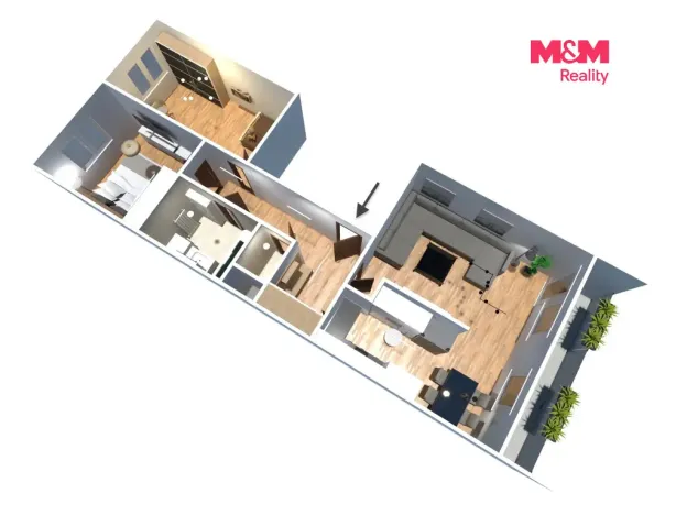 Prodej bytu 3+kk, Praha - Letňany, Kuželova, 68 m2