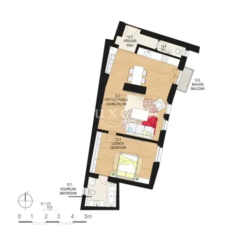 Pronájem bytu 2+kk, Praha - Nové Město, Soukenická, 67 m2