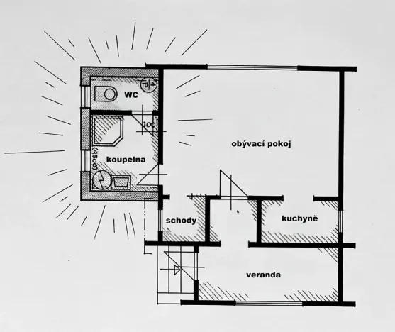 Prodej chaty, Dolní Chvatliny, 61 m2