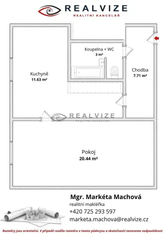 Prodej bytu 1+1, České Budějovice, Vodňanská, 43 m2