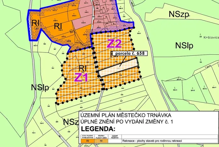 Prodej pozemku pro bydlení, Městečko Trnávka, 1327 m2