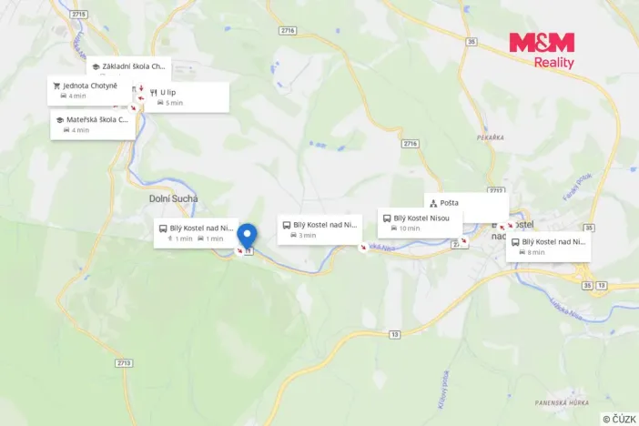 Prodej pozemku pro bydlení, Bílý Kostel nad Nisou, 1410 m2