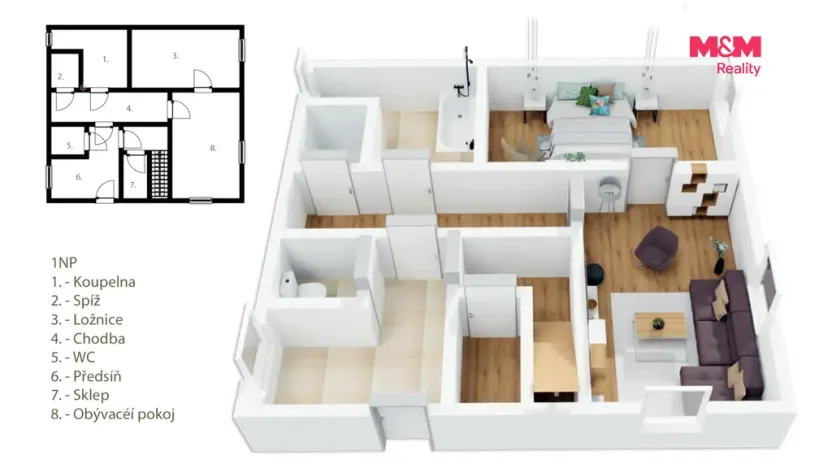 Prodej rodinného domu, Libňatov, 120 m2