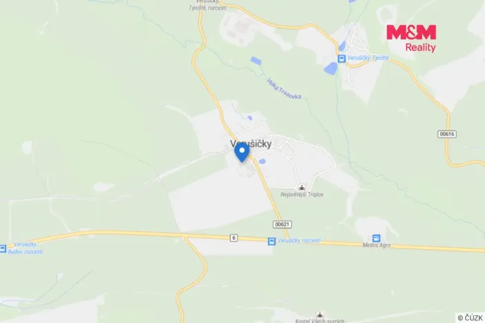 Pronájem bytu 2+1, Verušičky, 60 m2