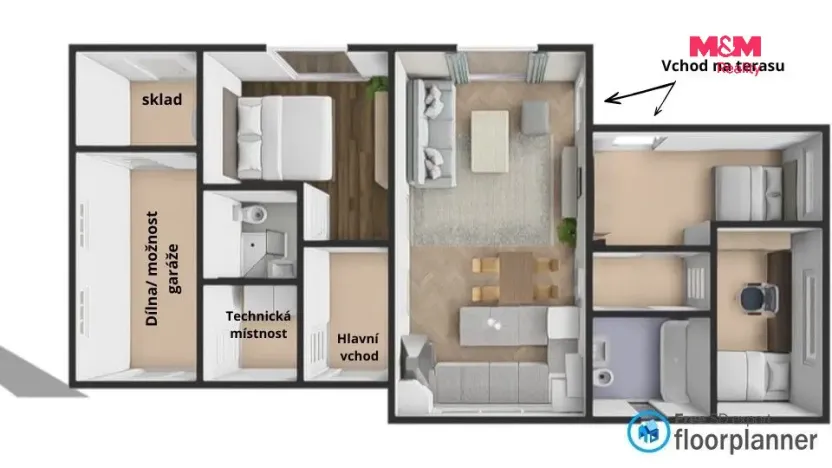 Prodej rodinného domu, Moravská Třebová - Boršov, 108 m2