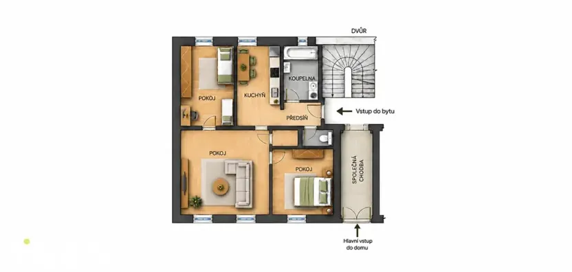 Prodej bytu 3+1, Přeštice, Nepomucká, 76 m2