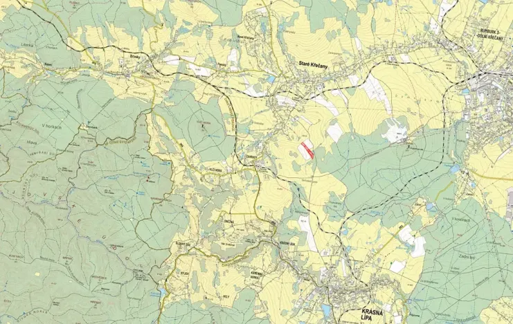 Prodej louky, Staré Křečany, 15539 m2