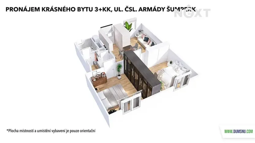 Pronájem bytu 3+kk, Šumperk, Čsl. armády, 63 m2
