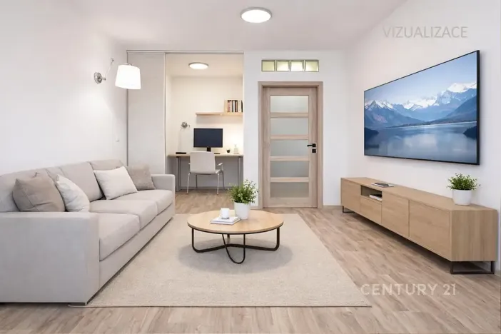 Pronájem bytu 2+kk, Chomutov, Holešická, 42 m2