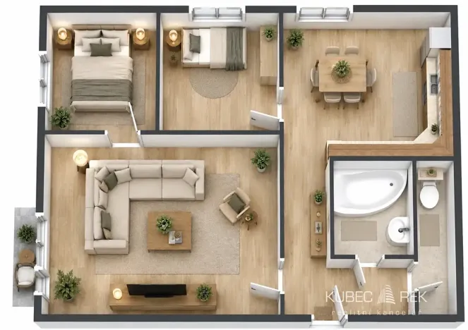 Prodej bytu 3+1, Tábor, Havanská, 64 m2