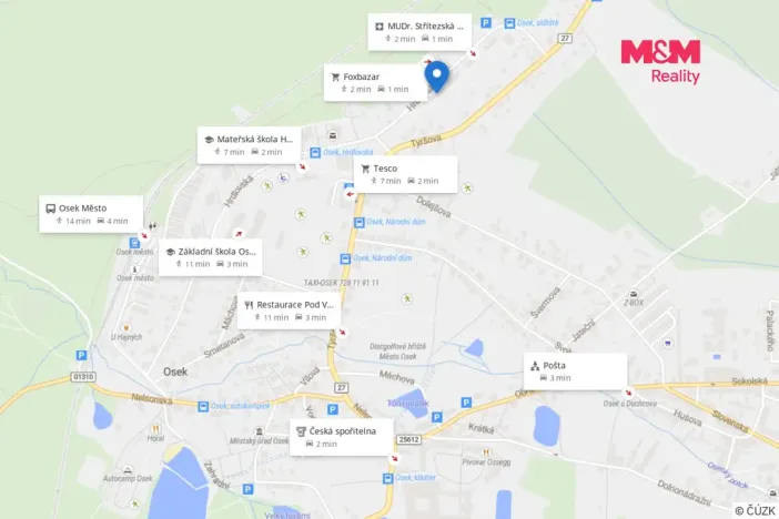Prodej bytu 3+1, Osek, Hrdlovská, 55 m2