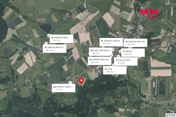 Prodej pozemku pro bydlení, Chudenín - Skelná Huť, 1000 m2
