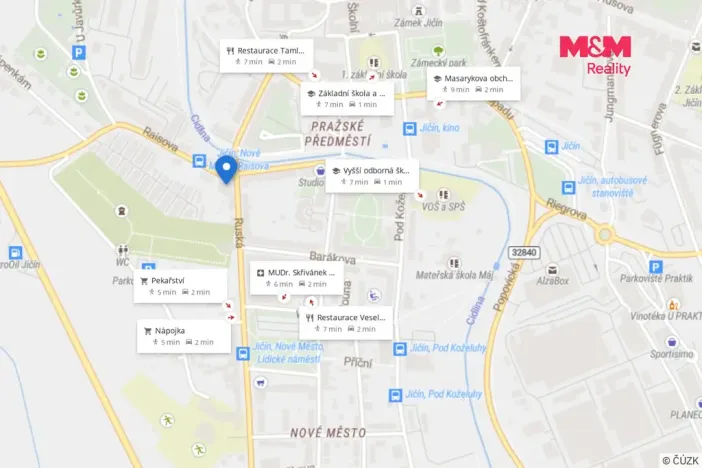 Pronájem bytu 2+kk, Jičín - Nové Město, Raisova, 56 m2