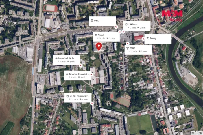 Prodej bytu 2+1, Olomouc - Nové Sady, Werichova, 44 m2