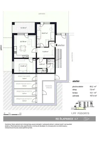 Prodej bytu 3+kk, Šlapanice, 96 m2