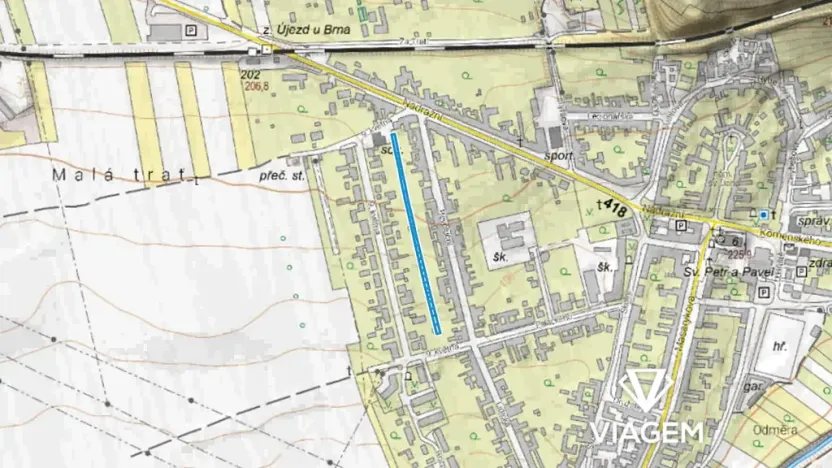 Prodej podílu zahrady, Újezd u Brna, 391 m2