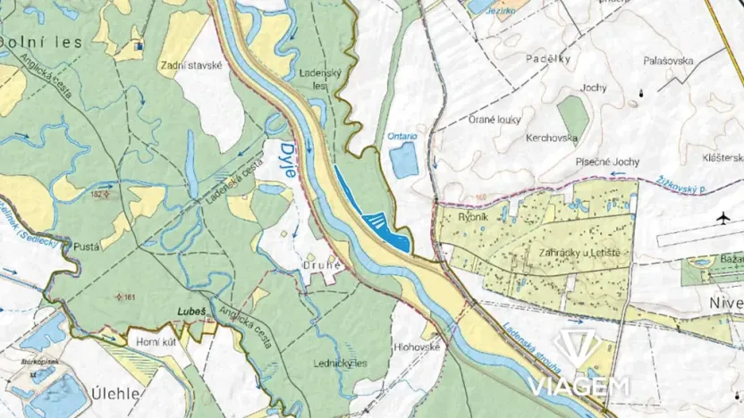 Prodej podílu lesa, Ladná, 1692 m2